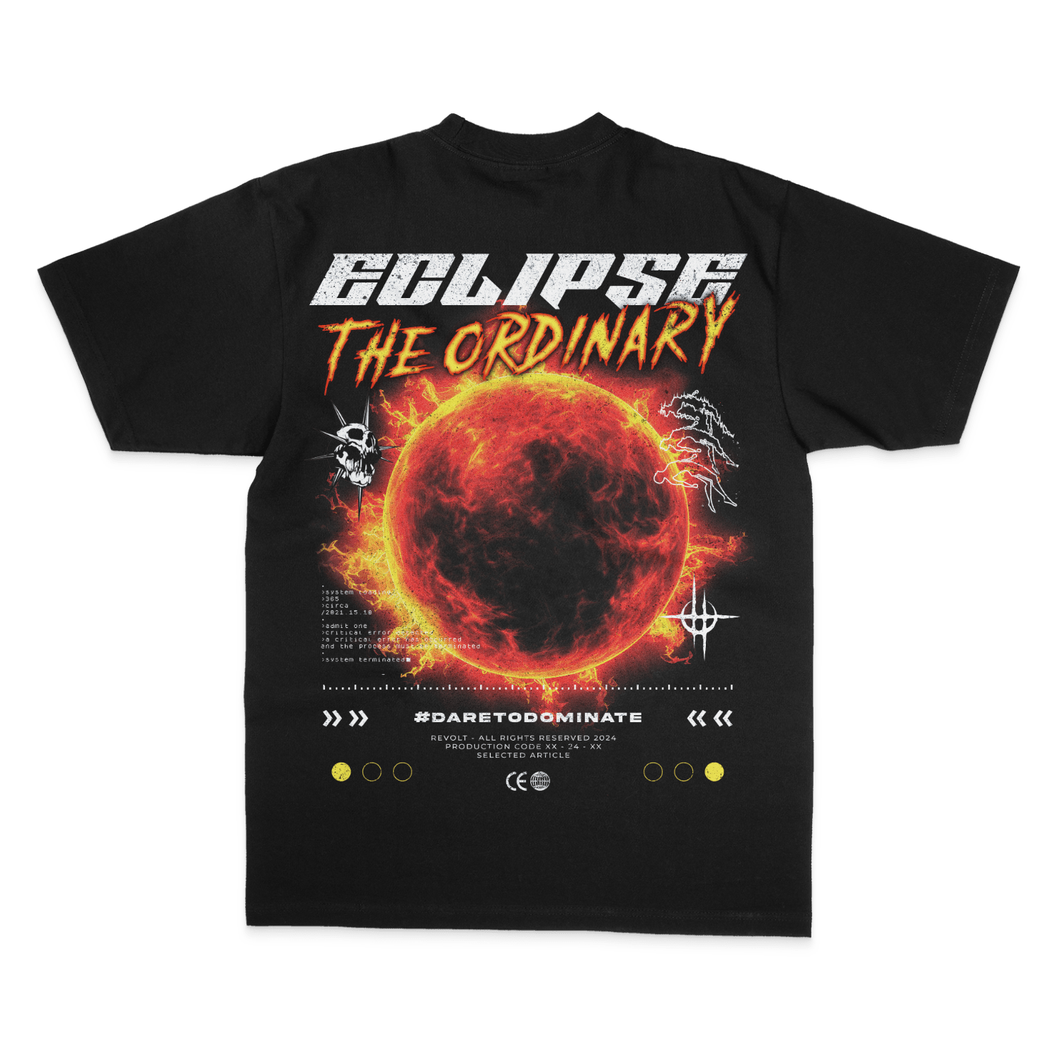 Eclipse The Ordinary Behemoth Gym Tee - oversized t-shirt