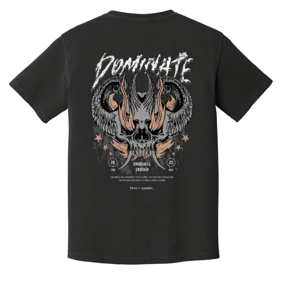 Dominate Enough Is Enough Heavyweight Gym Tee - T-Shirts