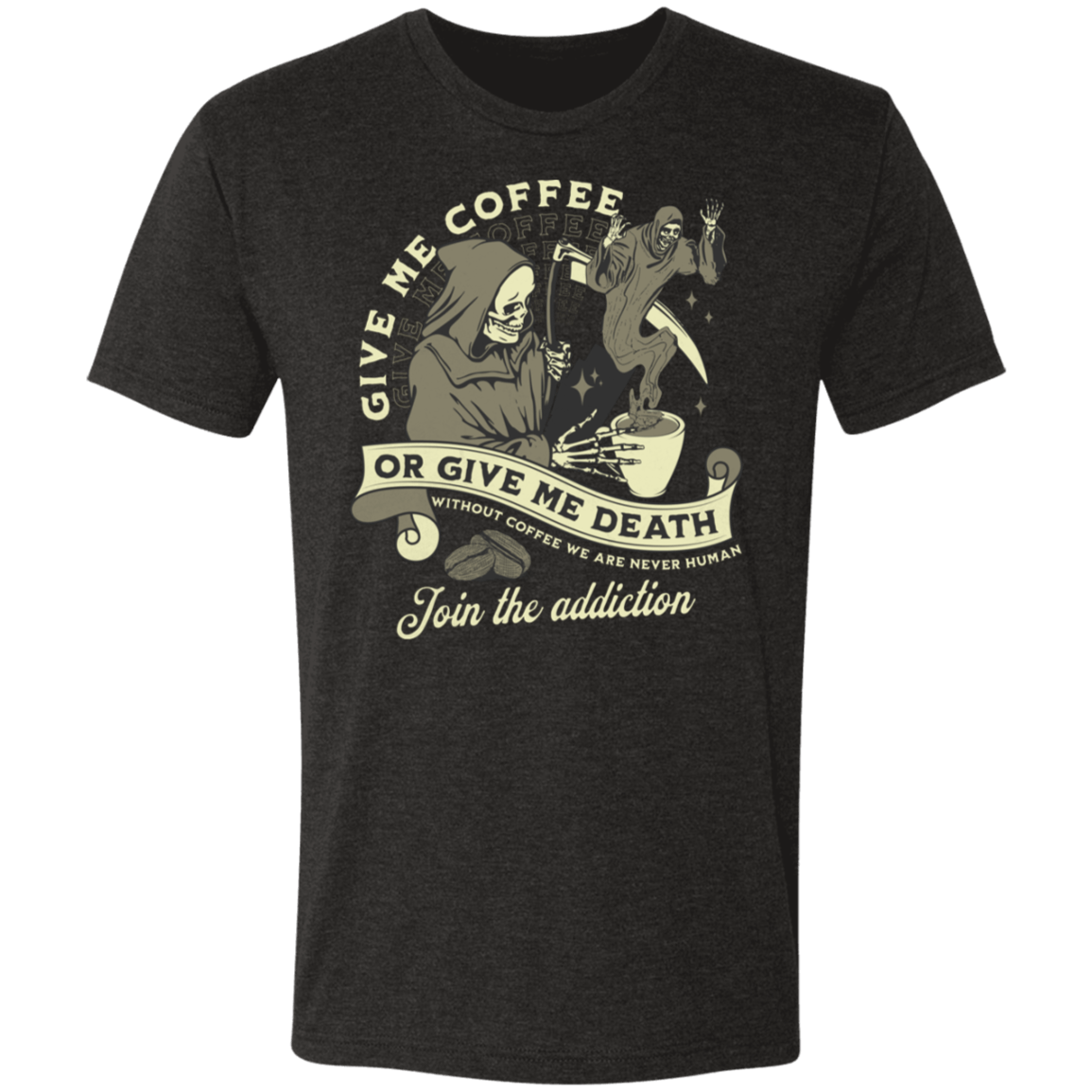Give Me Coffee Or Death Gym Tee - T-Shirts