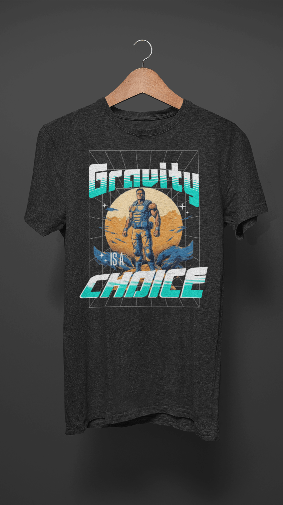 Gravity Is A Choice Gym Tee - T-Shirts