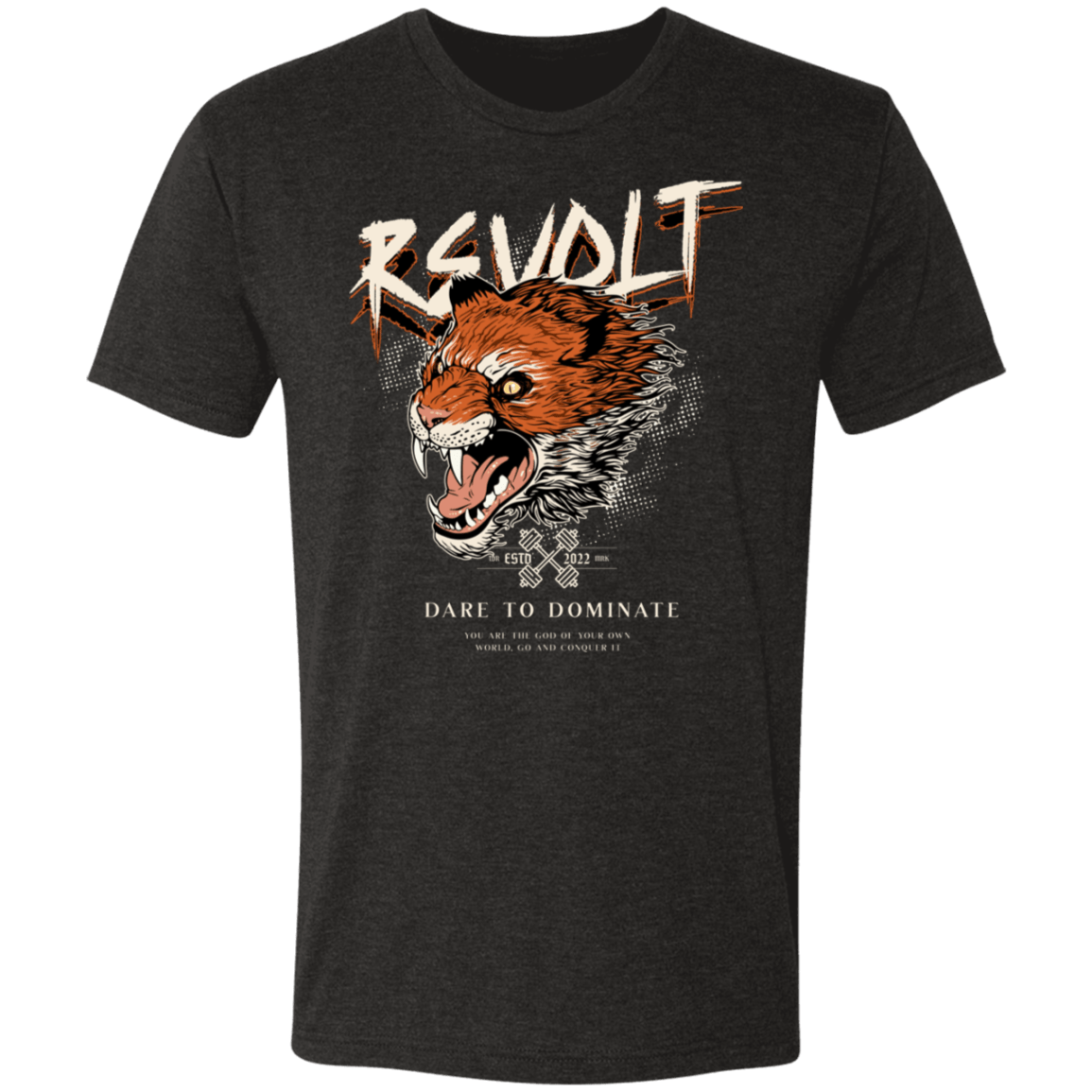 REVOLT Roar Tri-blend Gym Tee - T-Shirts