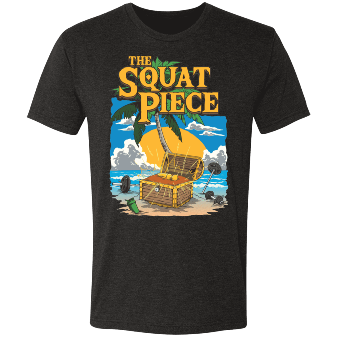 The Squat Piece Tri-blend Gym Tee - T-Shirts